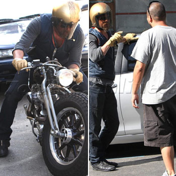 Brad Pitt sufrió un accidente de motocicleta