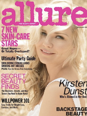 Kirsten Dunst en la portada de Allure (Diciembre 2009)