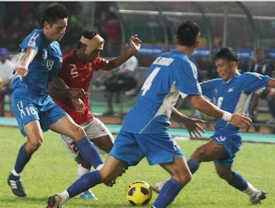 Foto M Nasuha pertandingan semifinal Indonesia Vs Filipina Piala AFF