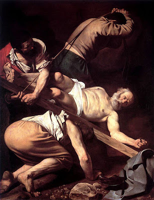 463px-Caravaggio-Crucifixion_of_Peter.jpg
