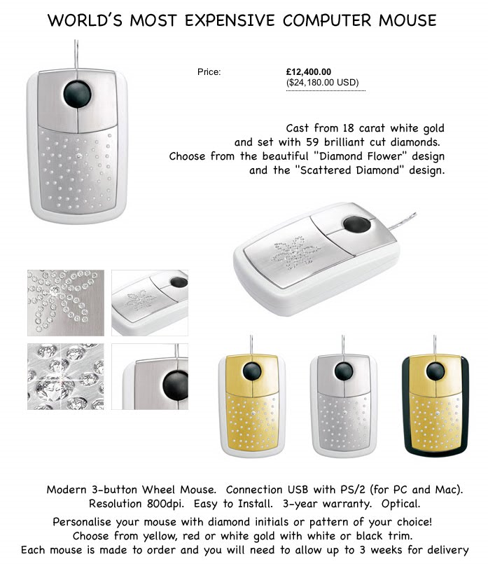 The World Most Expensive Computer Mouse Just Another Way To Life