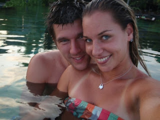 Jurgen Melzer and Dominika Cibulkova in the Maldives