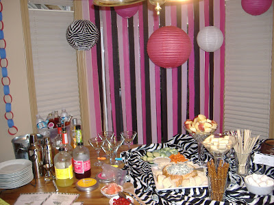Martini party table