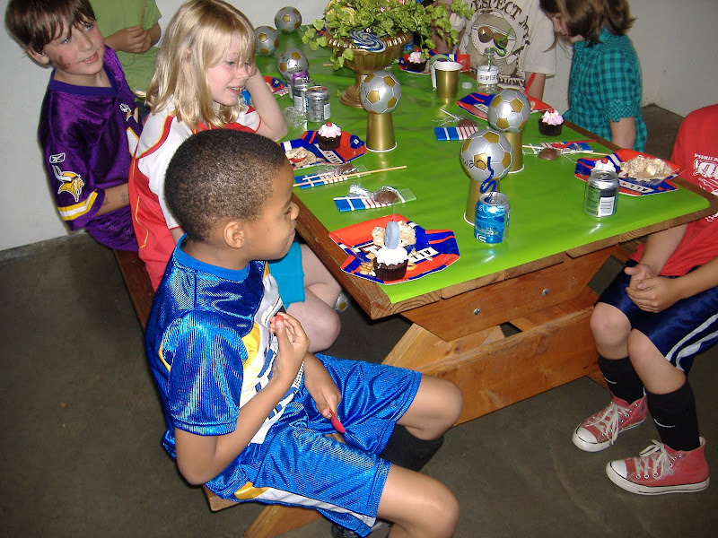 soccer party birthday boy