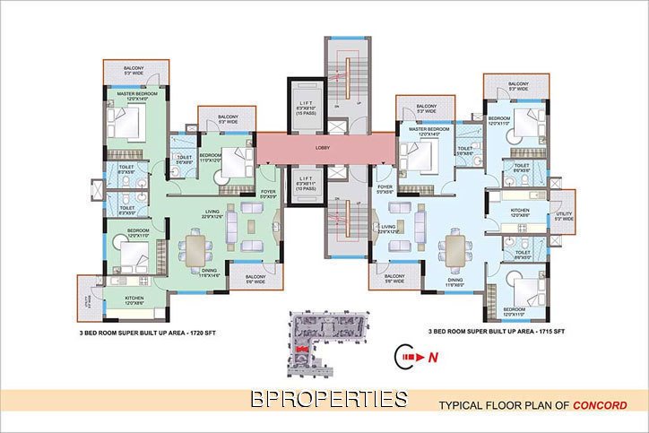 Apartment Floor Plan Cad Block