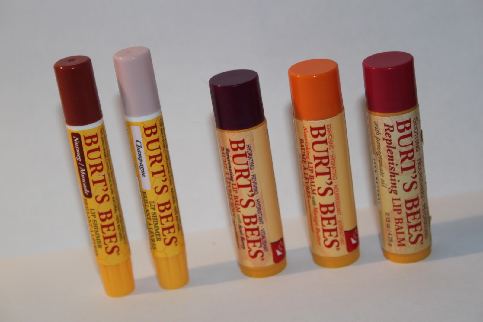 the beauty series uk beauty blog burt's bees lip balms & shimmers