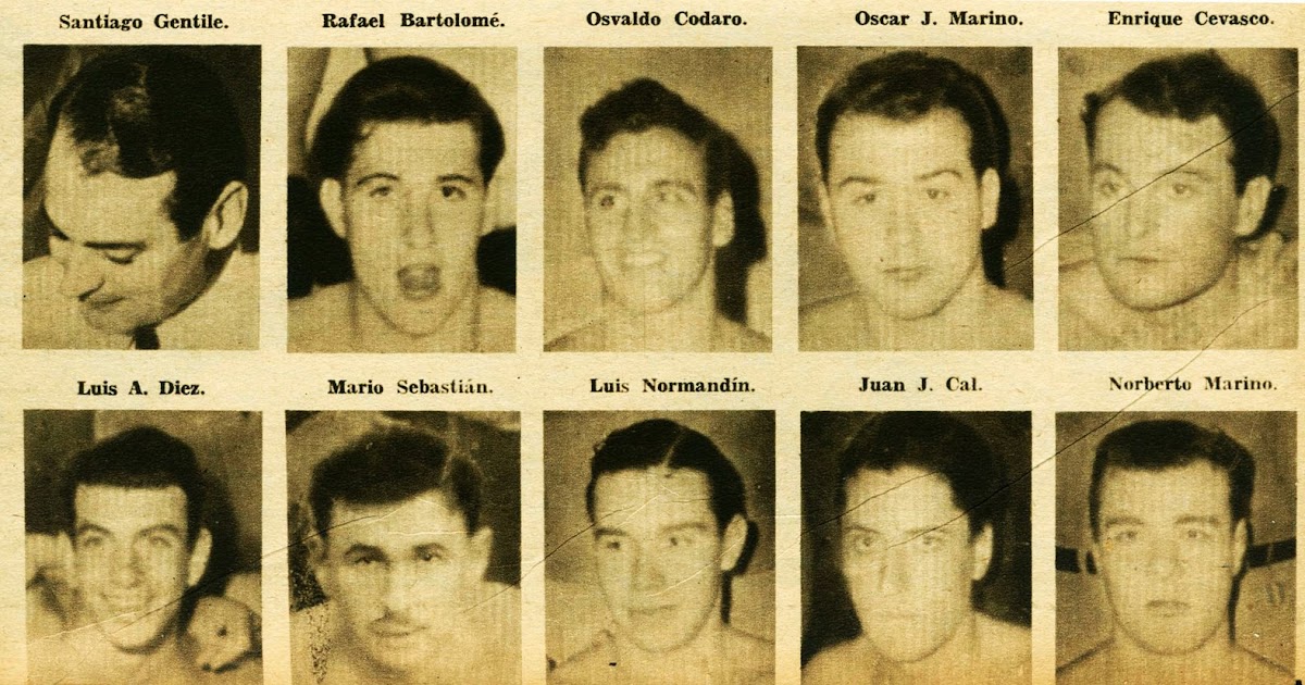 Water Polo legends 1955 The golden National team of Argentina