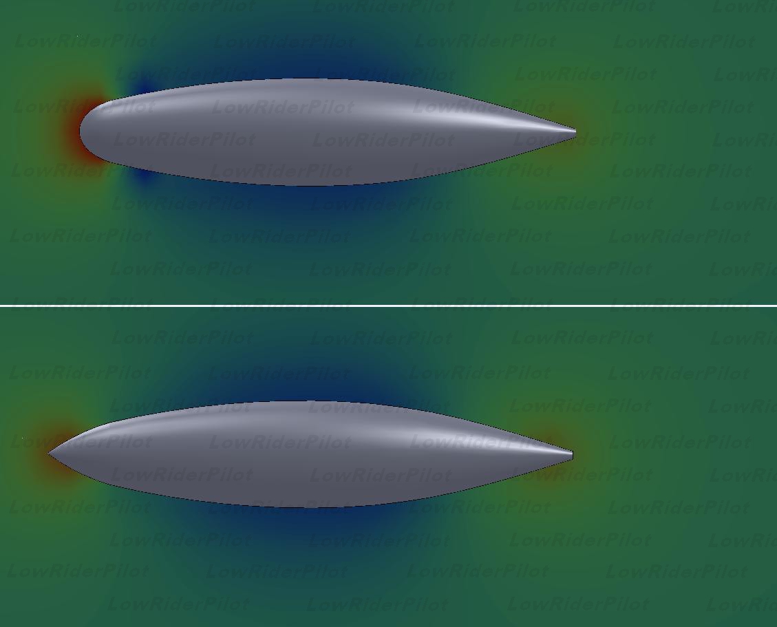 LowriderPilot's streamliner project, goes on . . . Round nose vs