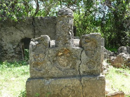 Ruins tomb stone
