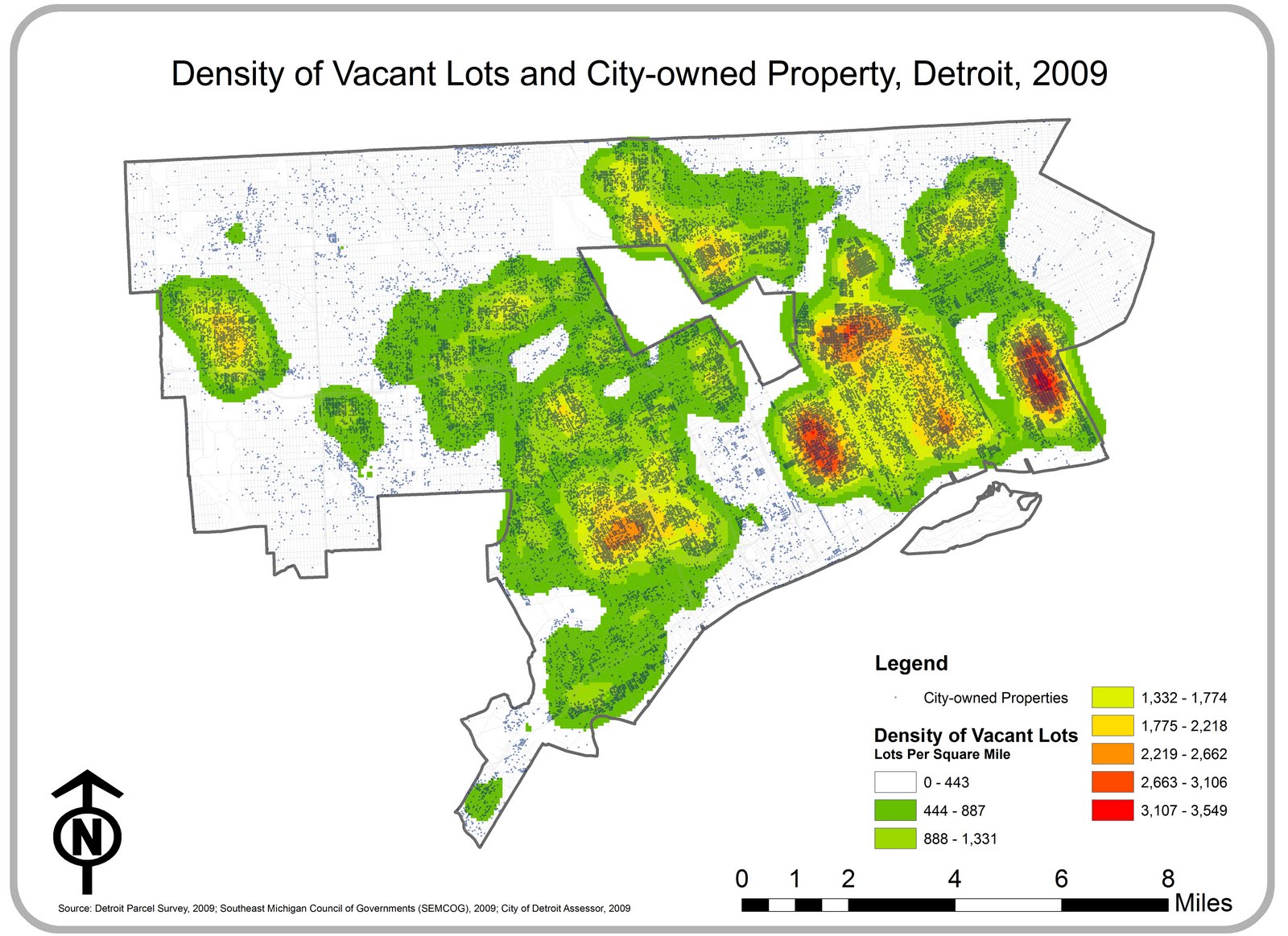 Mapping The Strait Density of Vacant Lots and Cityowned Property
