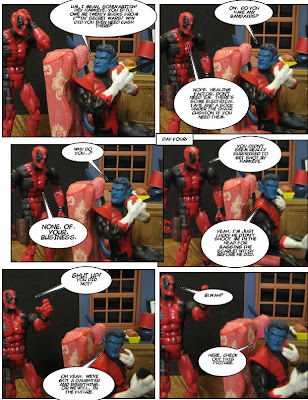 Of course, since I originally wrote this, Hawkeye's slept with Wanda and stepped all over this joke...