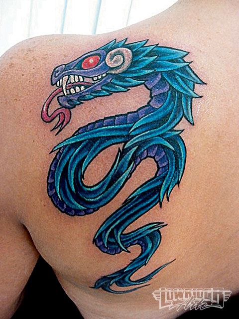 dragon tattoo body back girl