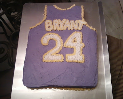 cake jersey kobe bryant birthday friend man