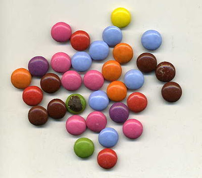 Firstly. the Smarties in my hexatube are 14mm on their large axis. Not 15mm.