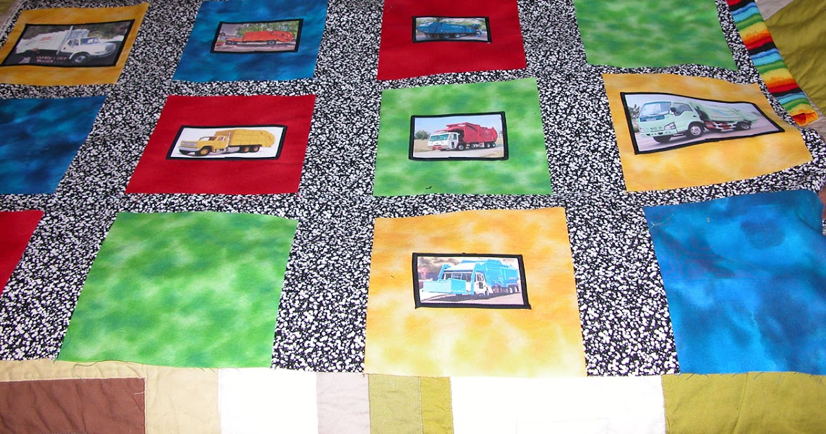 ljhunt Trash Truck Quilt