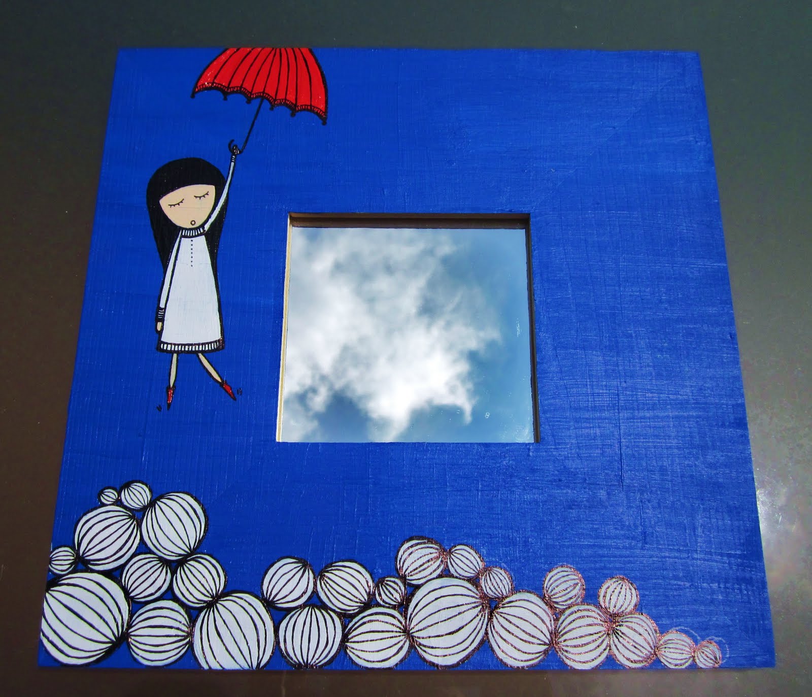 DE PUNTILLAS Espejos pintados a mano