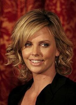 Celebrity Charlize Theron Short Curly Hairstyles H H