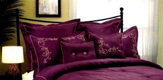 Comforter Sets King Dark Purple Satin Comforter Sets