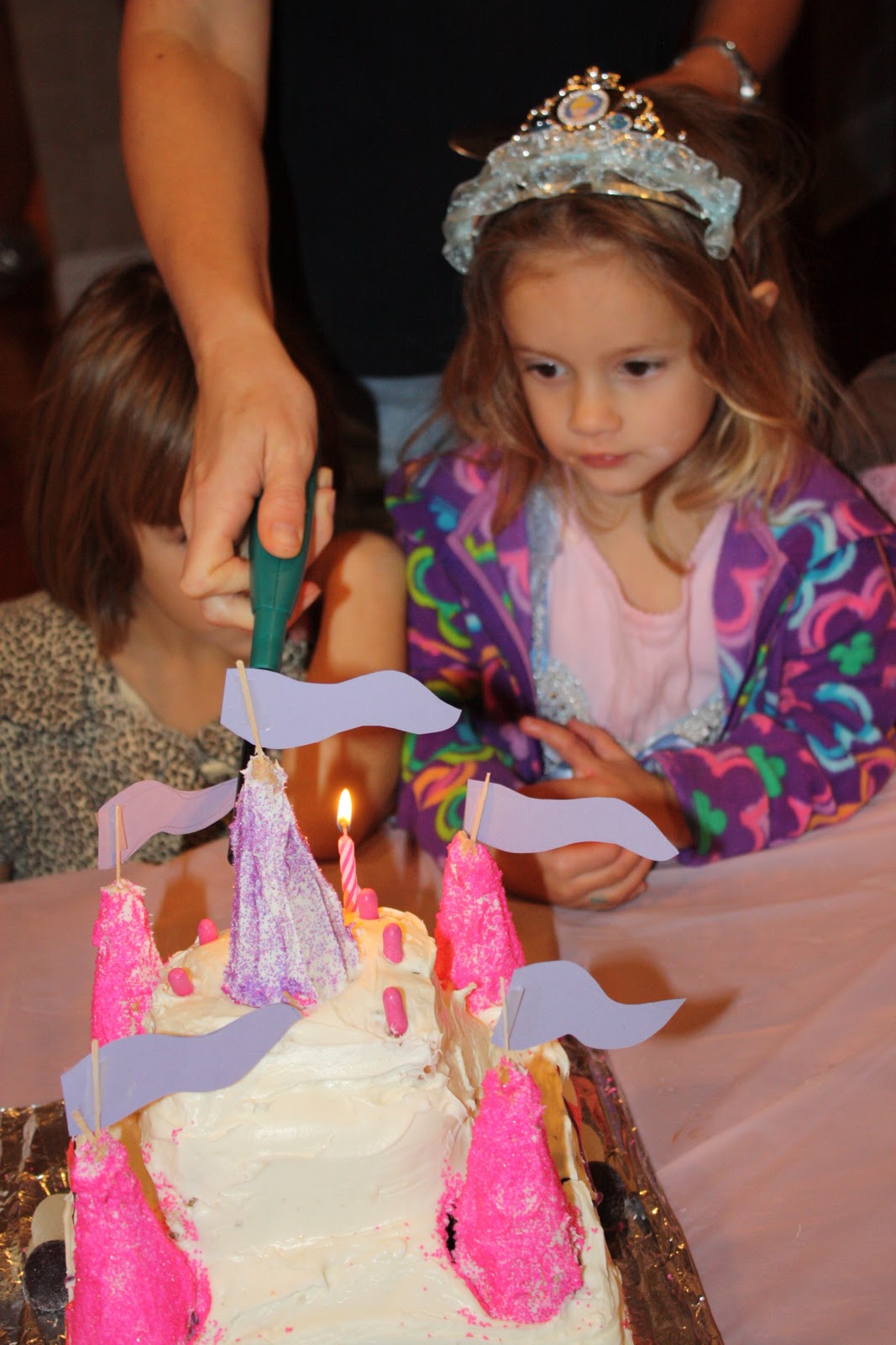 A Slice of Smith Life Princess Party with a Castle Cake