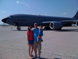 The whole family out at the plane!