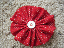 Red and White hair bow $4.99