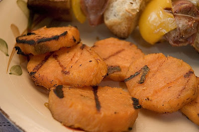 Tranches de patates douces à la moutarde de Dijon Patates+douces+grill%C3%A9es