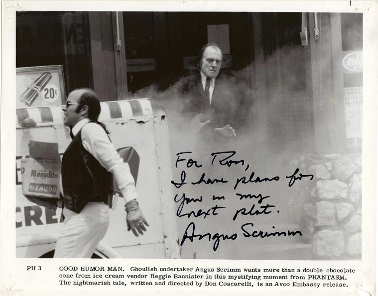 Angus Scrimm Autograph