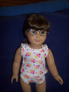 American Girl Molly with homemade underwear