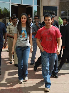 Kareena Kapoor, Amir Khan at a 3 Idiots Press Meet