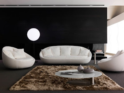 Living Room Decorating Pictures on Living Room Decorating With Modern Lacon Sofa Collection From Desiree