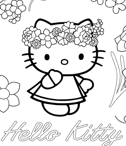 Dibujos para colorear: Dibujos para colorear - Hello Kitty