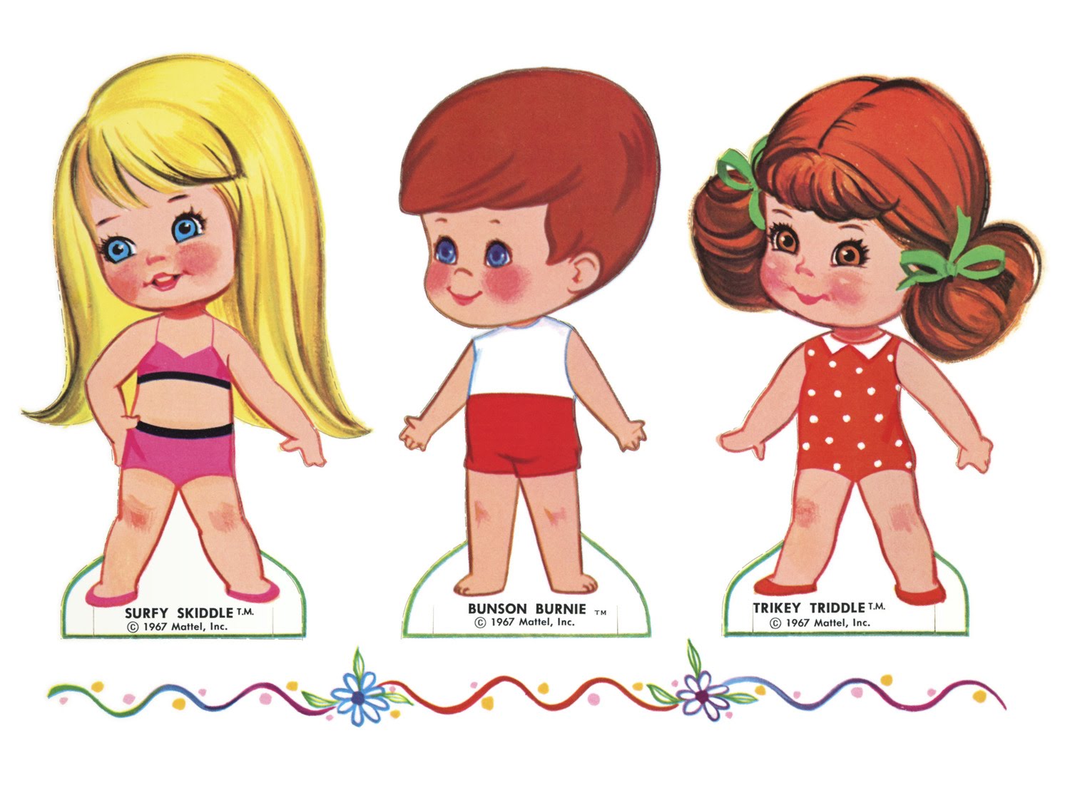 muñecos con ropa para recortar