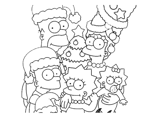 Dibujos para colorear de Los Simpson - Los Simpsons - Dibujos para