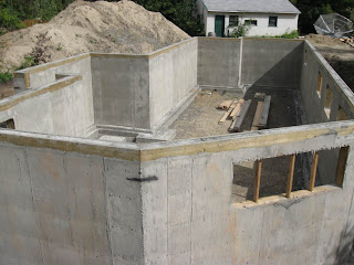 basement concrete walls rough chasing zero cribber stripped apparent spots away form looking