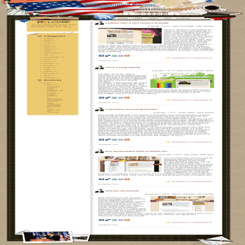 free blogger template convert WordPress to Blogger Star Spangled Banner blogger template