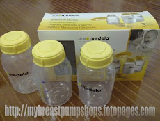 Medela Storage Bottles with hardlids ONLY(Set of 3)