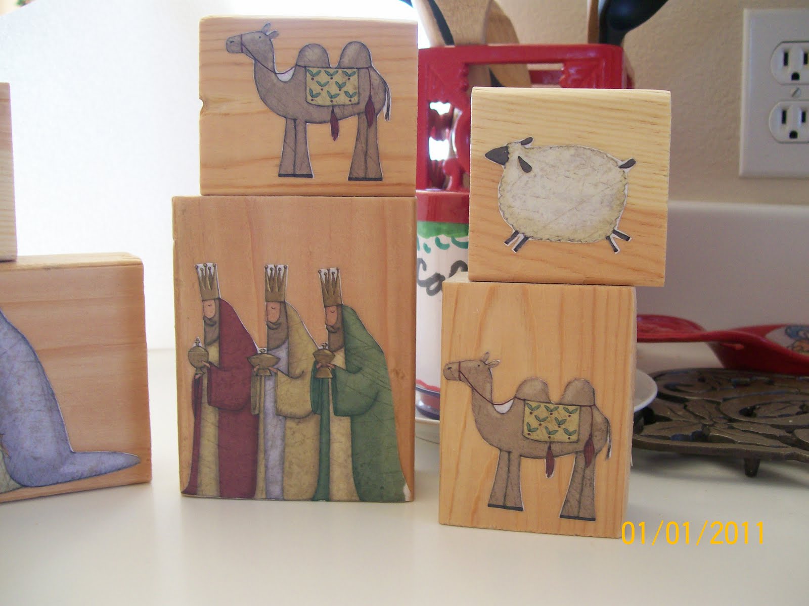 Craft Track Nativity Blocks