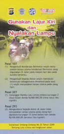BERKENDARA SEPEDA MOTOR DI SIANG HARI