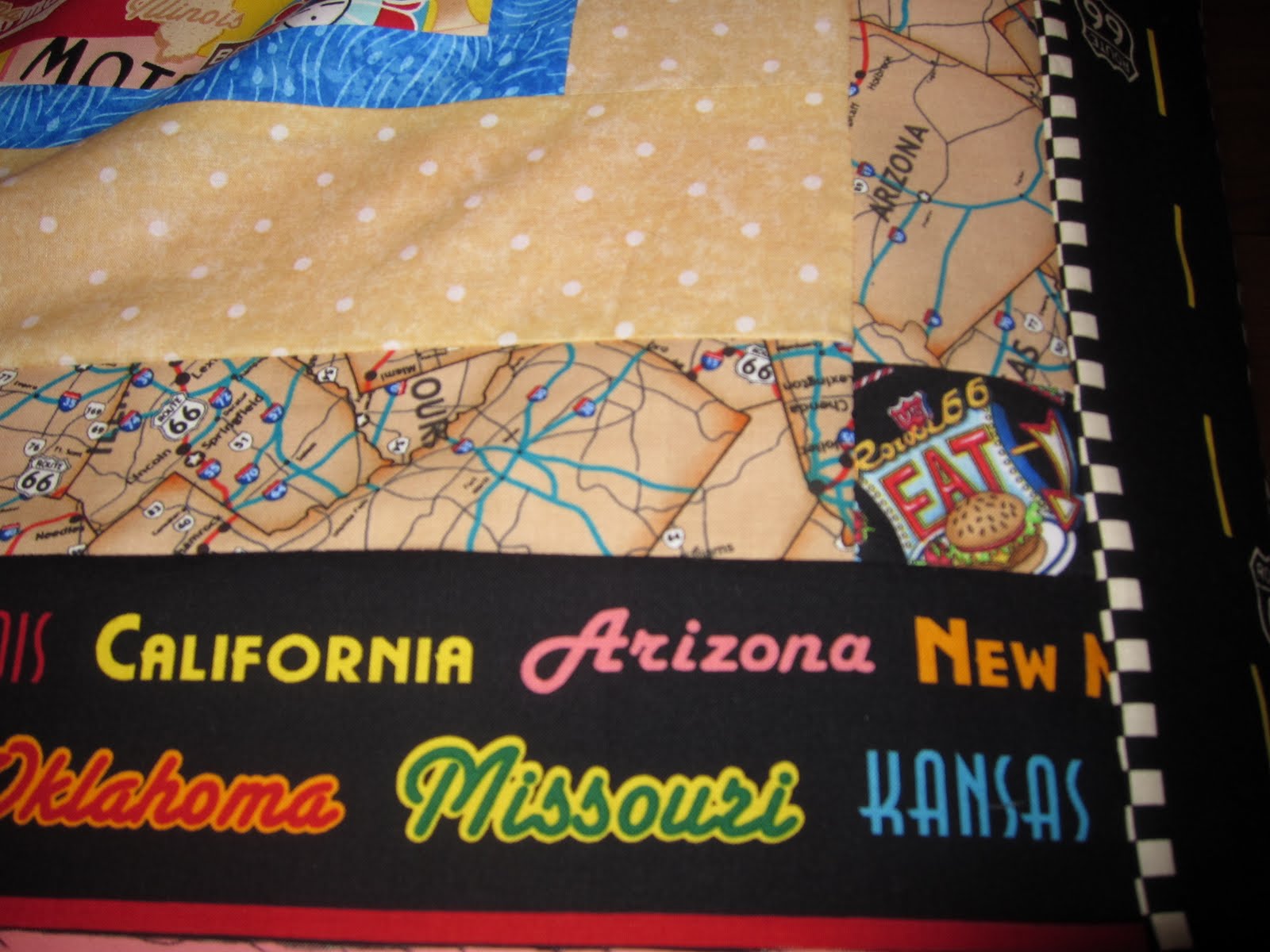 Jamie's Quilting Blog: Route 66 quilt done!
