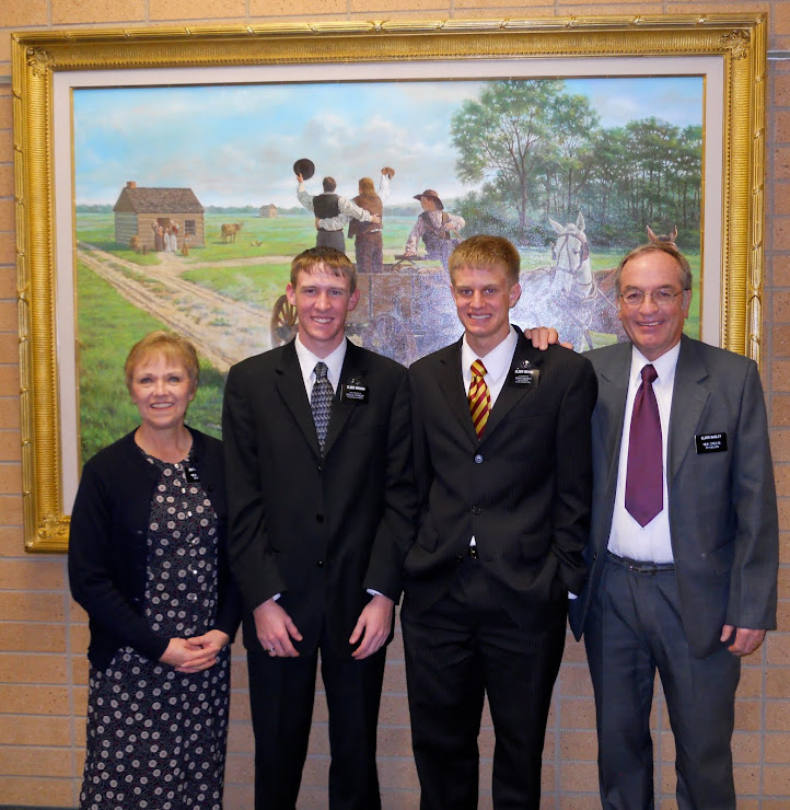 With Elder Bevans and Elder Brough