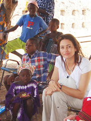 En Malí con la niña que apadrino