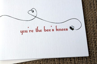 You're the Bee's Knees notecard You're the Bee's Knees, etsy notecards