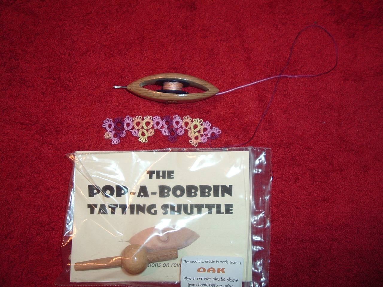 With Needle and Thread I will travel far ! Pop a Bobbin Tatting Shuttle