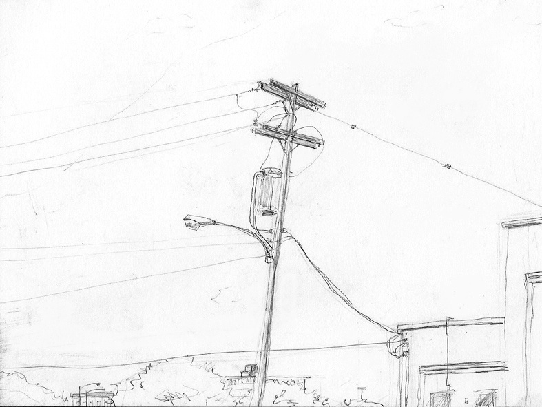 Telephone Pole Drawing