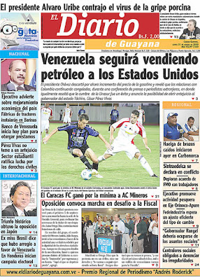 El Diario de Guayana (Bolívar) (31 de Agosto 2009) El Diario de Guayana (Bolívar) (31 de Agosto 2009)