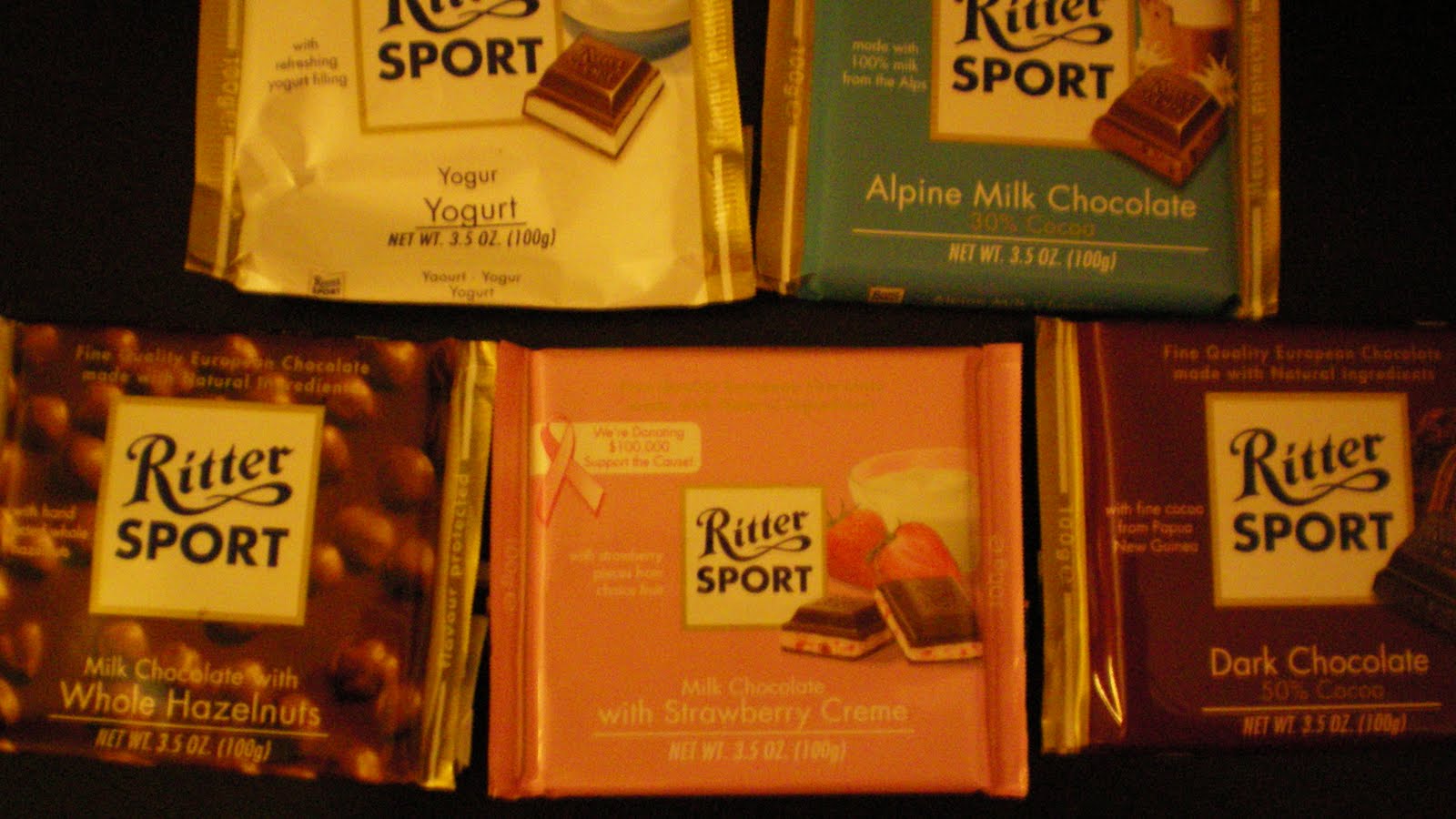 Candy Yum Yum! Ritter Sport Milk Chocolate with Strawberry Creme