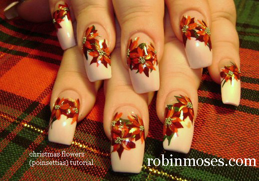 robin moses nail art "christmas