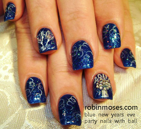 new year 2012 new year nail art new years nail art new year nail