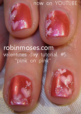 valentines day nail art design pink chocolate nails valentines day nail