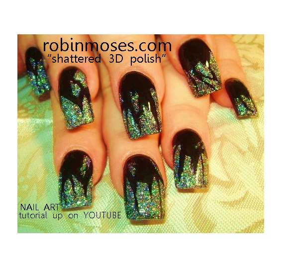 Robin Moses Nail Art "eyeshadow nail art" "eye shadow nail art" "using